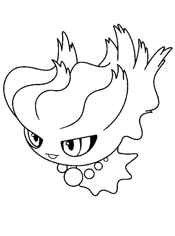 Plansa de colorat cu Pokemon 49 44